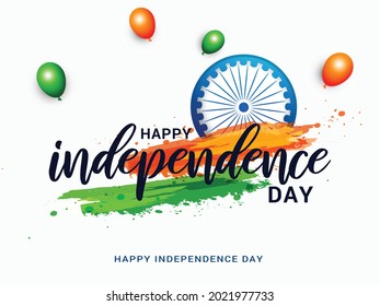 Illustration Of Happy Independence Day Background.