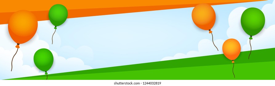 Illustration of Happy Indian Republic day celebration poster or banner background with text 26 January and Indian Flag .