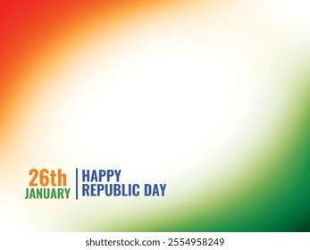 Illustration of Happy Indian Republic day celebration poster or banner background.