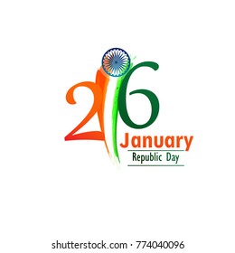 Illustration of Happy Indian Republic day 26 January celebration (honors the date on which the Constitution of India formed ) poster or banner background social media website header use for promotion.