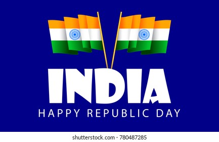 Illustration Of Happy Indian Republic day.