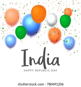 Illustration Of Happy Indian Republic day.