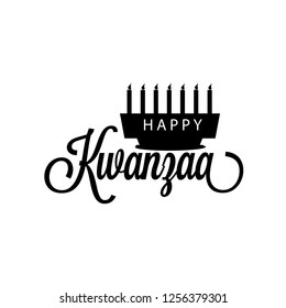 Illustration Of Happy Kwanzaa Greeting Card Background With Traditional Colored candles.