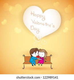 ilustração de casal amoroso feliz sobre fundo de amor
