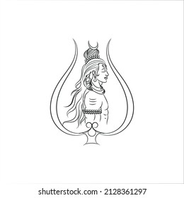 illustration Of Happy Maha Shivaratri Hindu Festival Celebrate Of Shiva Lord in hindi 