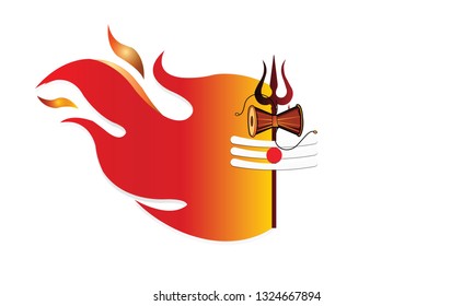 Illustration Of Happy Maha Shivratri Greeting Card Design - Vector
