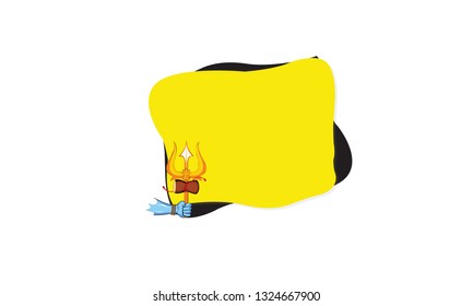 illustration Of Happy Maha Shivratri Greeting Card Design. - Vector