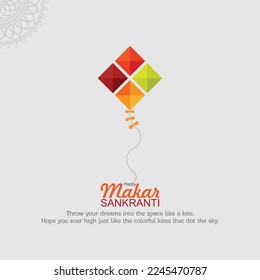 illustration of Happy Makar Sankranti concept for festival of India