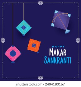 illustration of Happy Makar Sankranti concept for festival of India