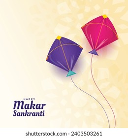 illustration of Happy Makar Sankranti holiday India festival