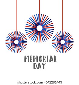 Illustration Of Happy Memorial Day.