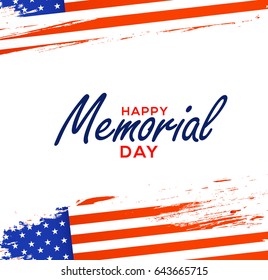Illustration Of Happy Memorial Day.