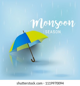 
Illustration of Happy Monsoon season Background.