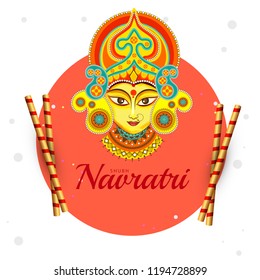 Illustration Happy Navratri Celebration Poster Banner Stock Vector ...