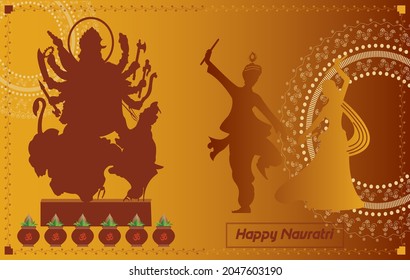Illustration-Happy-Vratri-Vektorhintergrund-Aktualisierung