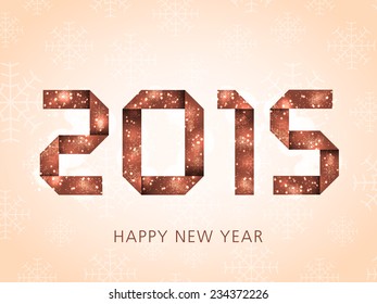 Illustration of Happy new year 2015 Text Design.
