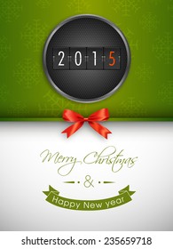 Illustration of Happy new year 2015 Text Design.