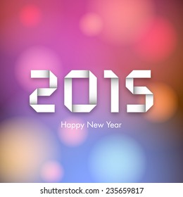 Illustration of Happy new year 2015 Text Design.