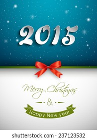 Illustration of Happy new year 2015 Text Design.
