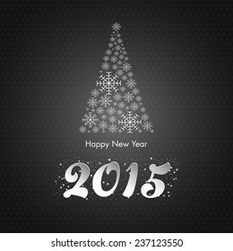 Illustration of Happy new year 2015 Text Design.