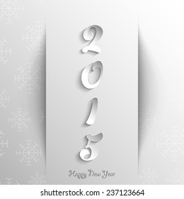 Illustration of Happy new year 2015 Text Design.