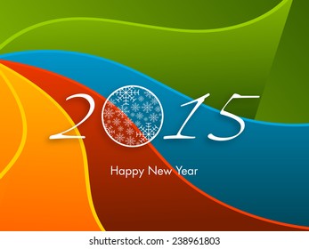 Illustration of Happy new year 2015 Text Design. - Powered by Shutterstock - Get 15% off with code: PIKWIZARD15