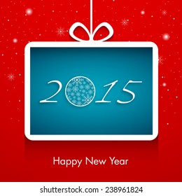 Illustration of Happy new year 2015 Text Design.