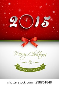 Illustration of Happy new year 2015 Text Design.
