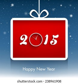 Illustration of Happy new year 2015 Text Design.