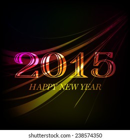 Illustration for Happy New Year background design