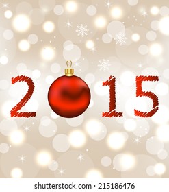 Illustration happy new year shimmering background - vector