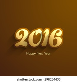 Illustration of happy new year,2016.