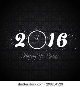 Illustration of happy new year,2016.