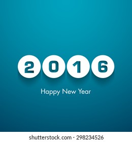 Illustration of happy new year,2016.
