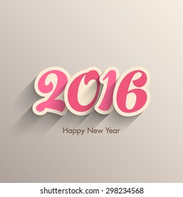 Illustration of happy new year,2016.
