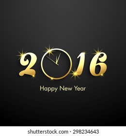 Illustration of happy new year,2016.
