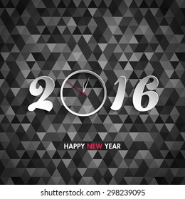 Illustration of happy new year,2016.