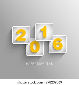 Illustration of happy new year,2016.