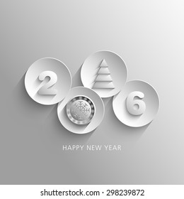 Illustration of happy new year,2016.