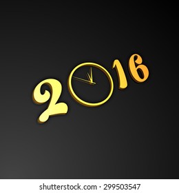 Illustration of happy new year,2016.