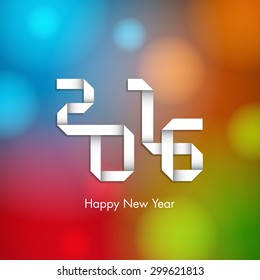 Illustration of happy new year,2016.