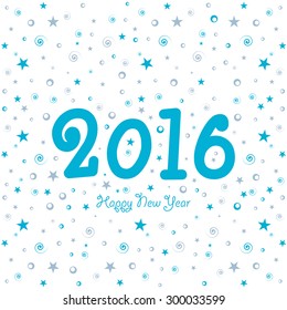Illustration of happy new year,2016.