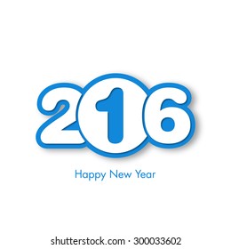 Illustration of happy new year,2016.