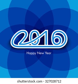 Illustration of happy new year,2016.