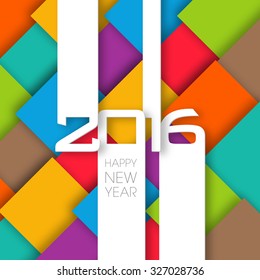 Illustration of happy new year,2016.