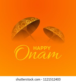 illustration Of Happy Onam Background