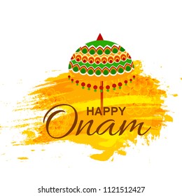 illustration Of Happy Onam Background
