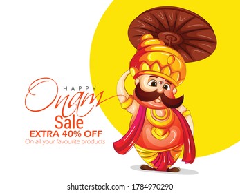 illustration of Happy Onam festival of South India Kerala