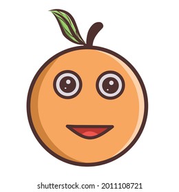 Illustration of happy oranges for children's books and t-shirts