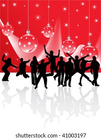 8,404 Christmas party people silhouette Images, Stock Photos & Vectors ...